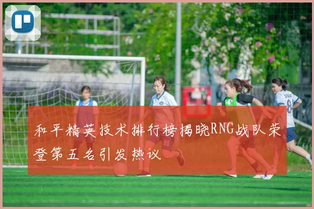 和平精英技术排行榜揭晓RNG战队荣登第五名引发热议
